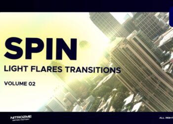 VideoHive Light Flares Spin Transitions Vol. 02 for Premiere Pro 47398532