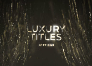 VideoHive Luxury Glitter Streaks Titles 47539829