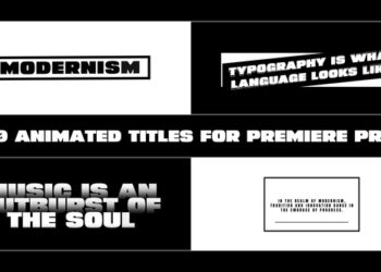VideoHive Minimal Animated Titles for Premiere Pro 47439041