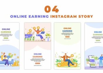 VideoHive Online Earning Money Premium Vector Instagram Story 47450607