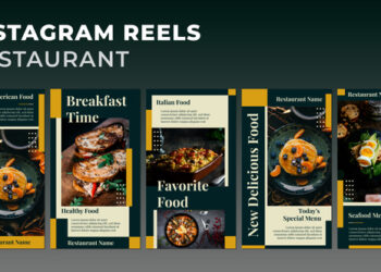 VideoHive Restaurant Instagram Reels Premiere Pro 47528444