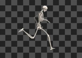 VideoHive Running Skeleton Looped 47551995