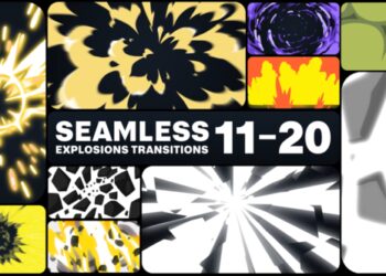 VideoHive Seamless Explosions Transitions for After Effects 47675180