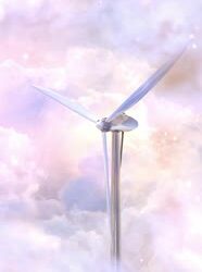 VideoHive Wind Turbines in Fantastically Beautiful Light Clouds 47551077