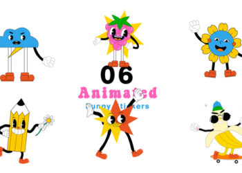 VideoHive Animated Template of Amusing Stickers 47870553