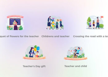 VideoHive Childrens and Teacher - Literacy Day and Teachers Day Concepts 47894453