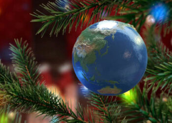 VideoHive Christmas Earth Greeting 14051685
