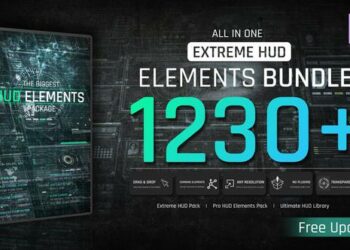 VideoHive Extreme HUD Elements Bundle 1200+ 44273741