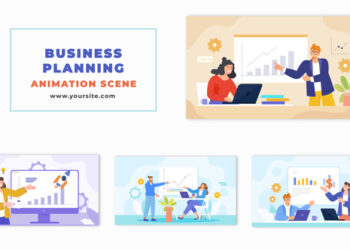 VideoHive Flat Design Corporate Business Strategy Animation Scene 47865011