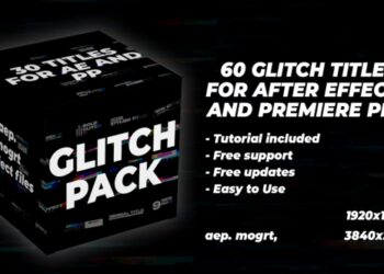 VideoHive Glitch Titles Pack 47889562