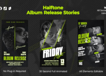 VideoHive Halftone Album Release Stories 47814864