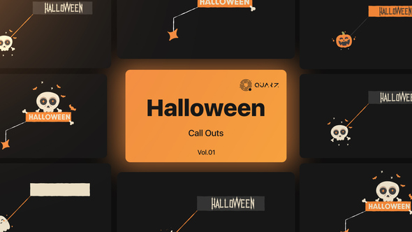 VideoHive Halloween Call Outs Vol. 01 48261326