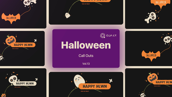 VideoHive Halloween Call Outs Vol. 13 48290659