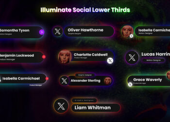 VideoHive Illuminate Social Lower Thirds 47824281