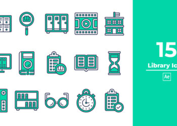 VideoHive Library Icon After Effect 47866302