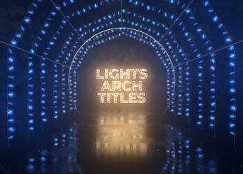 VideoHive Lights Arch Titles 47838844