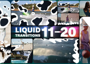 VideoHive Liquid Transitions for After Effects 47991922