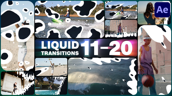 VideoHive Liquid Transitions for After Effects 47991922