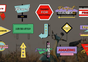 VideoHive Signs and Pointers Titles for After Effects 47963885