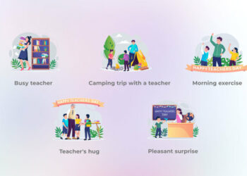 VideoHive Teacher's Hug - Literacy Day and Teachers Day Concepts 47895355