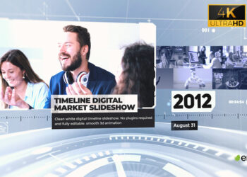 VideoHive Timeline Digital Market Slideshow 4k 47910502