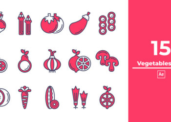 VideoHive Vegetables Icon After Effect 48016614