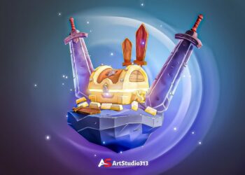 New way of Texture painting Game assets in Blender 3.6 By Art Studio313