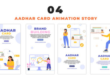 VideoHive Aadhar Card Concept Flat Character Instagram Story 48657918