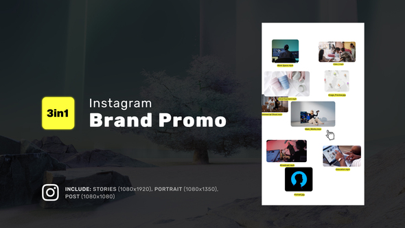 VideoHive Brand Promo - Instagram Stories, Portrait, Square 48833929