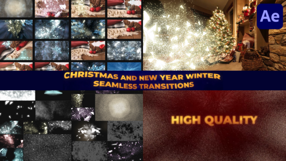 VideoHive Christmas And New Year Winter Seamless Transitions for After Effects 48751165