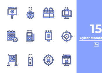 VideoHive Cyber Monday Icon After Effect 48737200