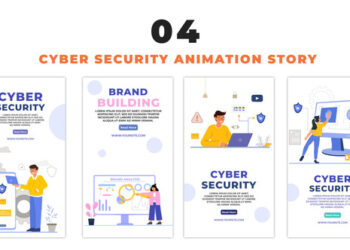 VideoHive Cyber Security 2D Vector Instagram Story 48657783