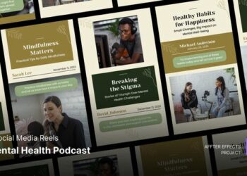 VideoHive Social Media Reels - Mental Health Podcast After Effects Template 48670981