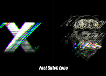 VideoHive Fast Glitch Logo Reveal 48780844