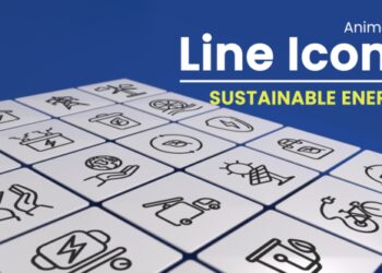 VideoHive 50 Animated Sustainable Energy Line Icons 50120969