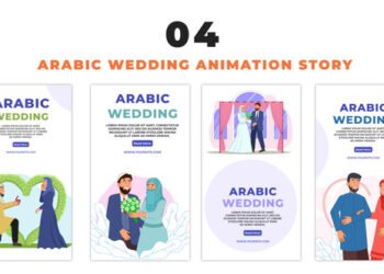 VideoHive Arabic Wedding Character 2D Vector Avatar Instagram Story 48661183