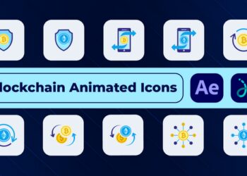 VideoHive Blockchain Animated Icons 50127401