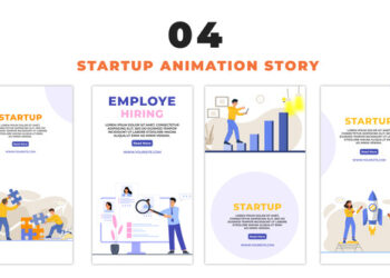 VideoHive Business Startup Vector 2D Character Instagram Story 48659708