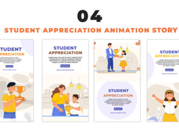 VideoHive Cartoon Avatar Student Appreciation Instagram Story 48658619