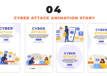 VideoHive Cyber Threat Flat Character Design Instagram Story 48659742