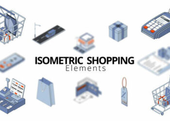 VideoHive Isometric Shopping Elements 50108060
