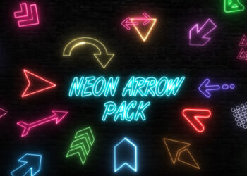 VideoHive Neon Arrow Pack 49374965
