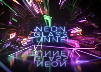 VideoHive Neon Glass Tunnel 50382559