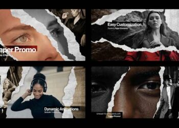 VideoHive Torn Paper Promos Video Template 50143341