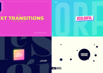 VideoHive Typography Transitions 50352283