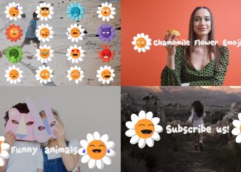 VideoHive Chamomile Flower Emoji for After Effects 50914507