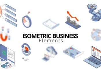VideoHive Isometric Business Elements 50634834