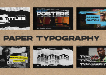 VideoHive Paper Typography Posters 50626592
