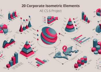 VideoHive 20 Isometric Corporated Elements 23683032