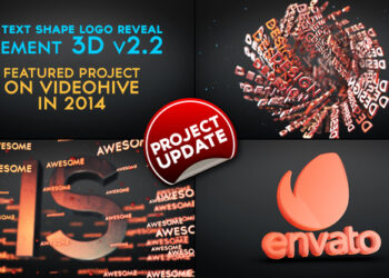 VideoHive 3D Text Shapes Logo Reveal 7646010